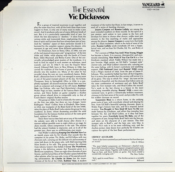 The Essential Vic Dickenson
