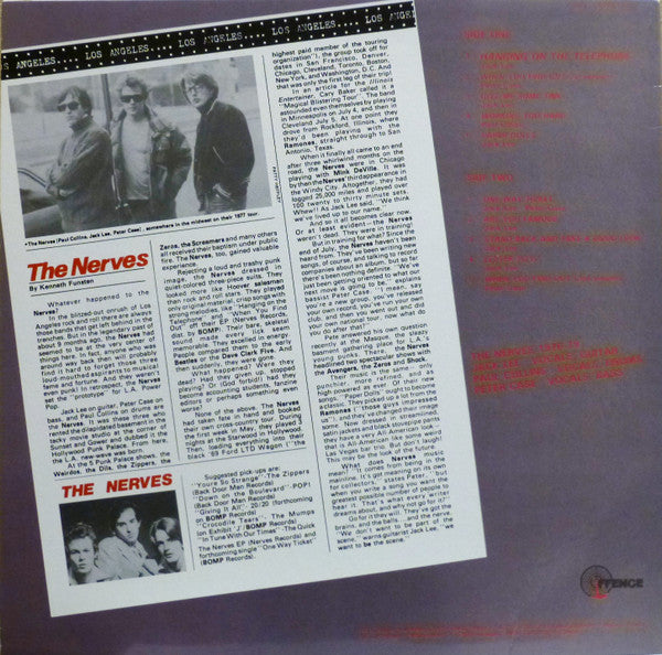 Master Release: Jack Lee, Paul Collins, Peter Case by The Nerves