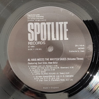 Meets The Master Saxes Volume Three