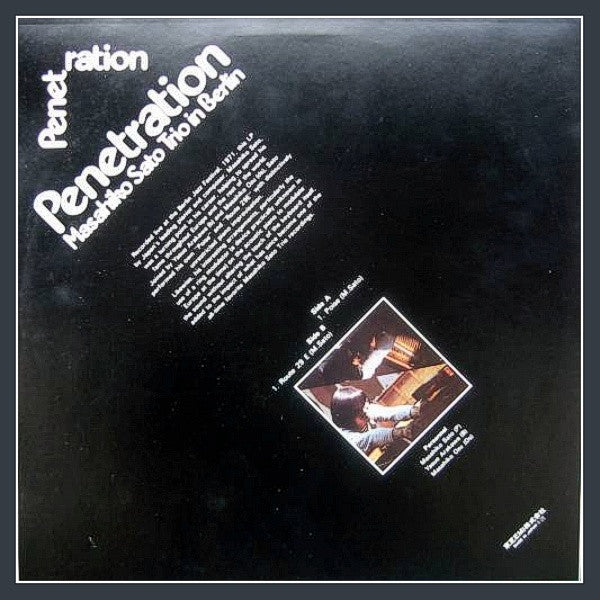 Release: Penetration – Masahiko Sato Trio In Berlin-Vinyl-Japan-1978-ETJ-65021, ETJ-65021-5294311