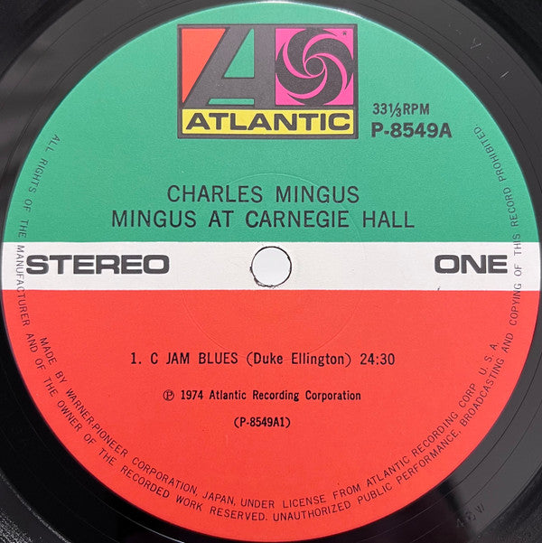 Mingus At Carnegie Hall = ミンガス・アット・カーネギー・ホール