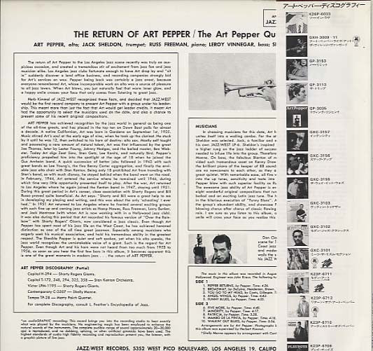 The Return Of Art Pepper
