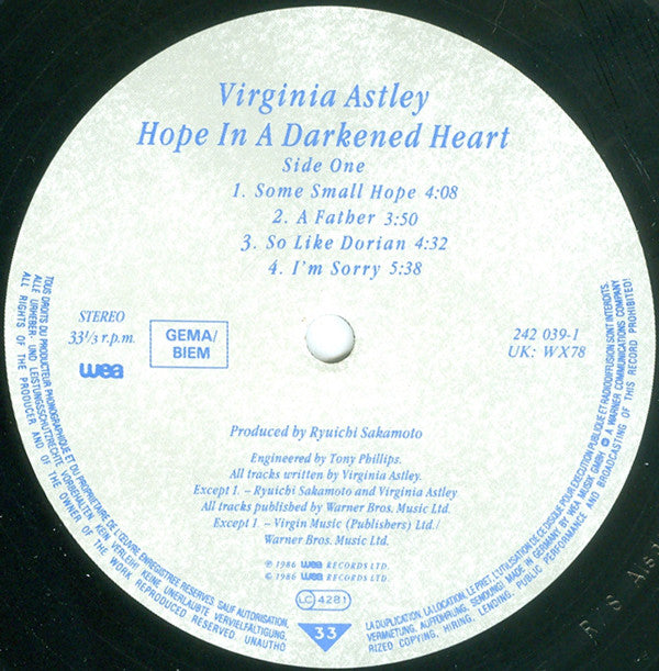 Hope In A Darkened Heart