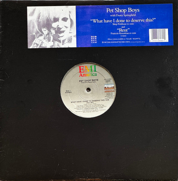 Master Release: What Have I Done To Deserve This? / Rent by Pet Shop Boys