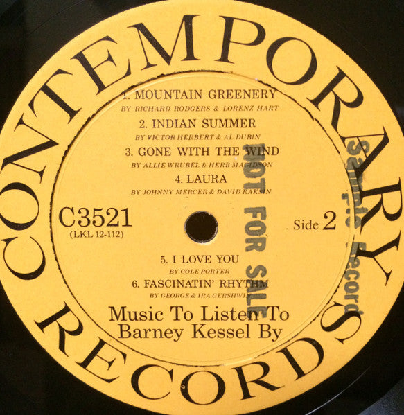 Music To Listen To Barney Kessel By