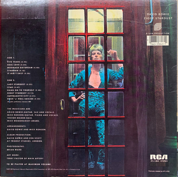 Release: The Rise And Fall Of Ziggy Stardust And The Spiders From Mars-Vinyl-US-1980-AYL1-3843-8707817