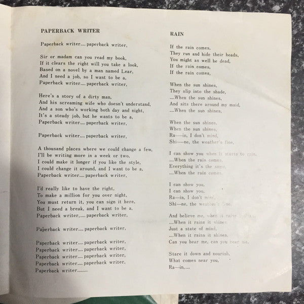 Paperback Writer / Rain