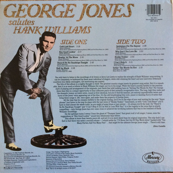 George Jones Salutes Hank Williams