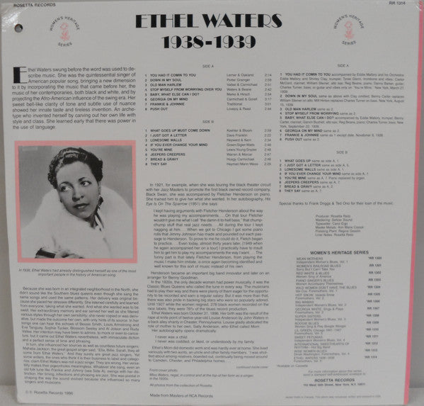 1938-1939, Foremothers Volume 6