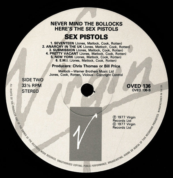 Never Mind The Bollocks Here's The Sex Pistols