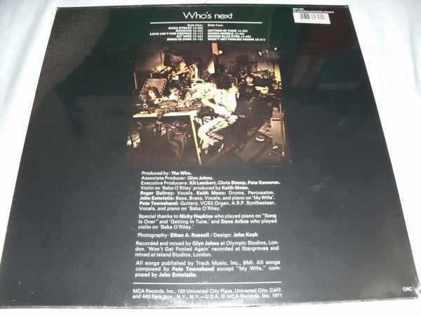 Release: Who's Next-Vinyl-US-None-MCA-1691-8815971