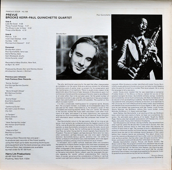 Release: Prevue-Vinyl-US-1974-HL-106-4407044