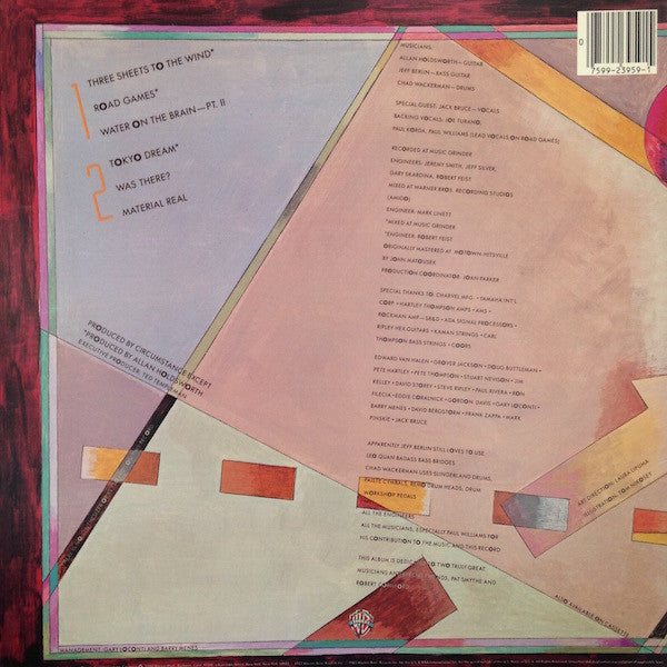 Release: Road Games-Vinyl-US-1983-9 23959-1 B, 1-23959-9249224