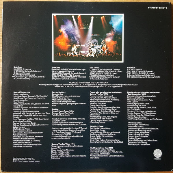 Release: Live And Dangerous-Vinyl-Japan-1979-BT-5355-6-4973568