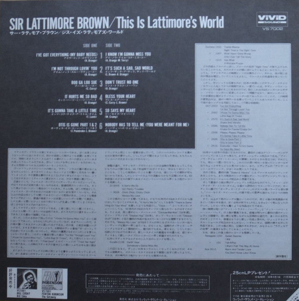 This Is Lattimore's World