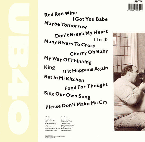 Release: The Best Of UB40 – Volume One-Vinyl-UK-1987-UBTV1-1045748