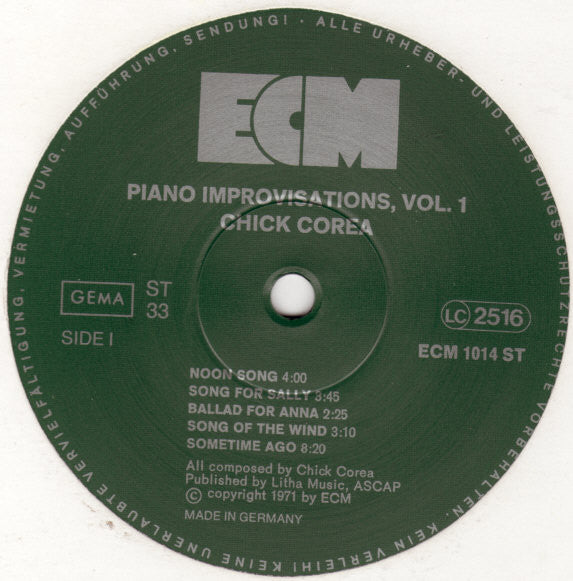 Piano Improvisations Vol. 1