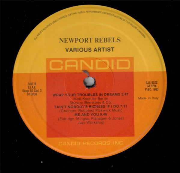 Release: Newport Rebels-Vinyl-Italy-1985-9022, GJS 9022-2665058