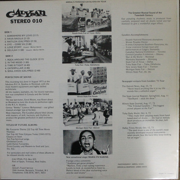 Release: Steel Vibrations-Vinyl-Canada-1973-Calypan 010, PRP 198-1933723