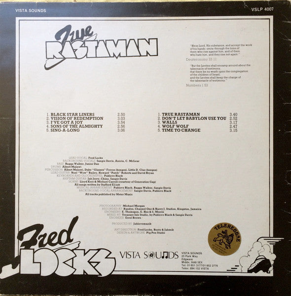 Release: Black Star Liner / True Rastaman-Vinyl-UK-1983-VSLP 4007-5609270