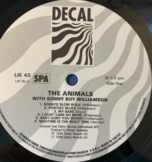 The Animals With Sonny Boy Williamson