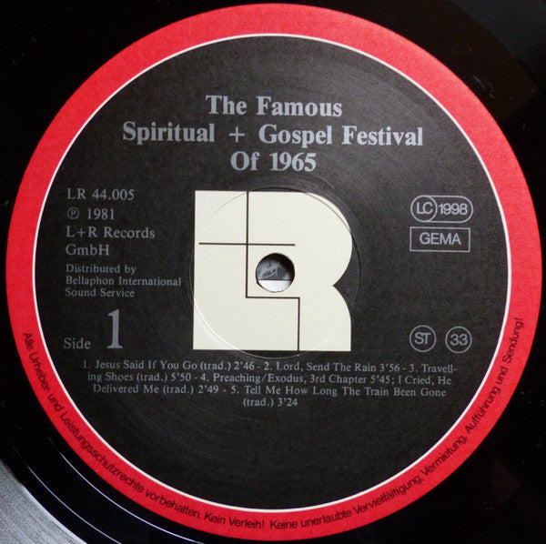 The Famous Spiritual + Gospel Festival 1965
