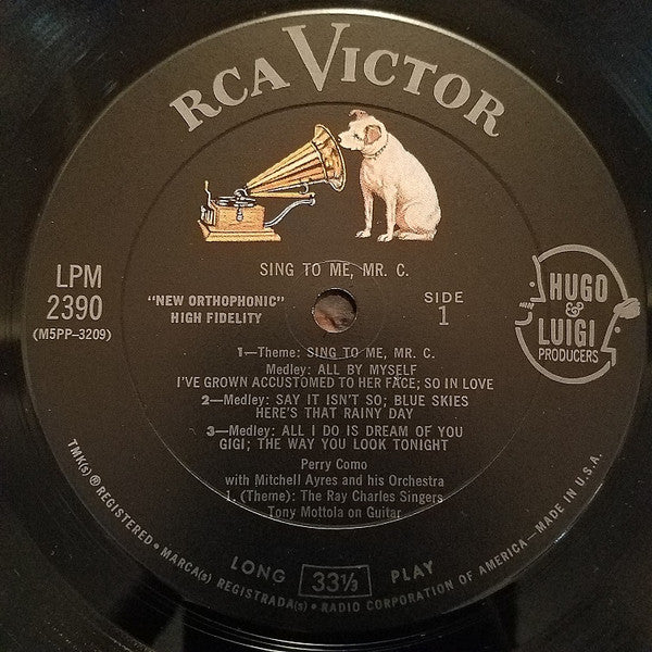 Sing To Me, Mr. C.