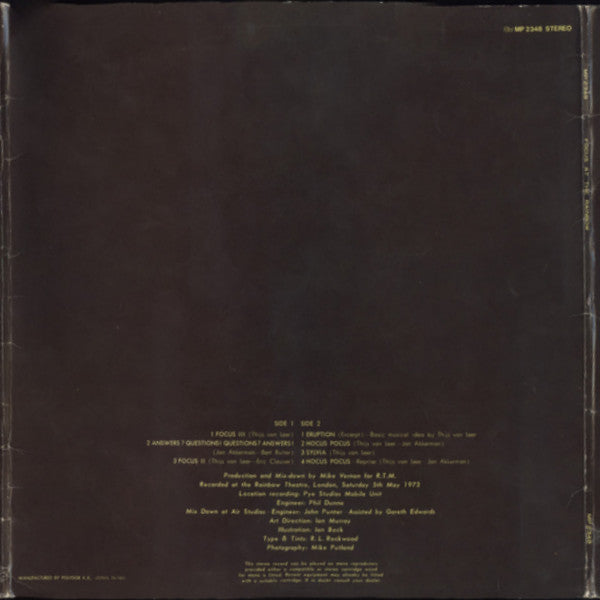 Focus At The Rainbow = フォーカス・アット・ザ・レインボー