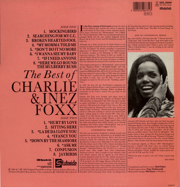 Master Release: Mockingbird: The Best Of Charlie & Inez Foxx by Inez And Charlie Foxx