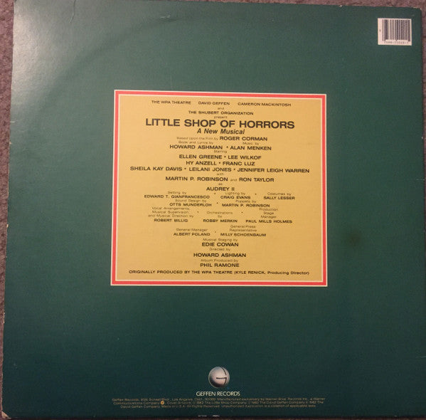 Release: Little Shop Of Horrors - Original Cast Album-Vinyl-US-1982-GHSP 2020-8098605