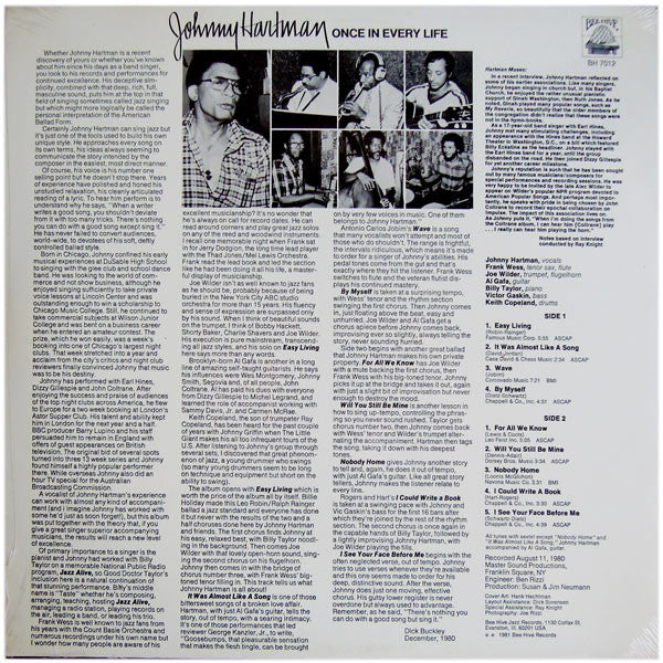 Release: Once In Every Life-Vinyl-US-1981-BH 7012-1812303