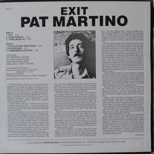 Release: Exit-Vinyl-US-1977-MR 5075-3602721