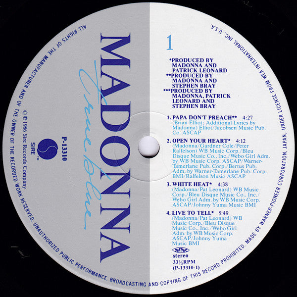 True Blue = トゥルー・ブルー