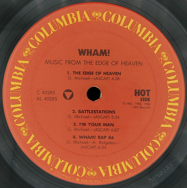 Release: Music From The Edge Of Heaven-Vinyl-US-1986-C 40285-6064796