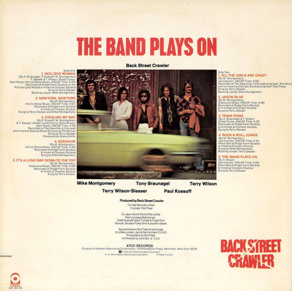 Release: The Band Plays On-Vinyl-US-1975-SD 36-125-9187917