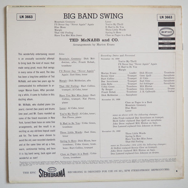 Release: Big Band Swing-Vinyl-US-1960-LN 3663-4330744