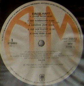 Release: Einzelhaft-Vinyl-Japan-1983-AMP-28073-6873193
