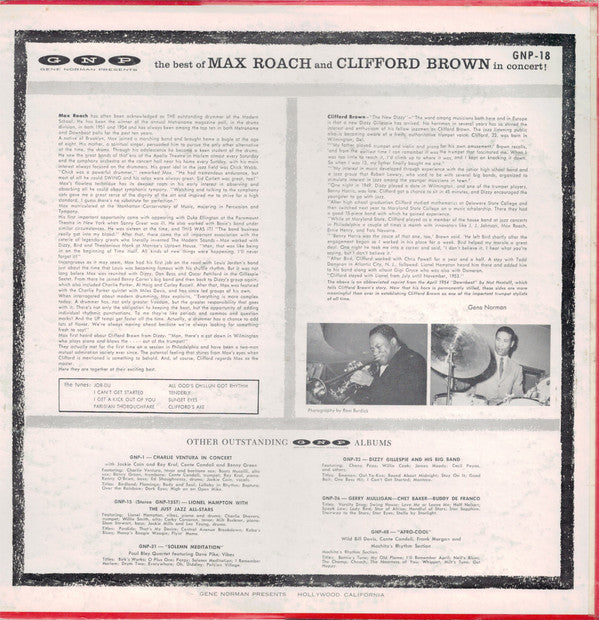 The Best Of Max Roach And Clifford Brown In Concert