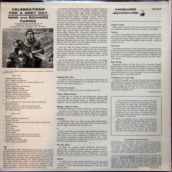 Release: Celebrations For A Grey Day-Vinyl-US-1976-VSD-79174-1946540