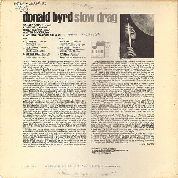 Master Release: Slow Drag by Donald Byrd