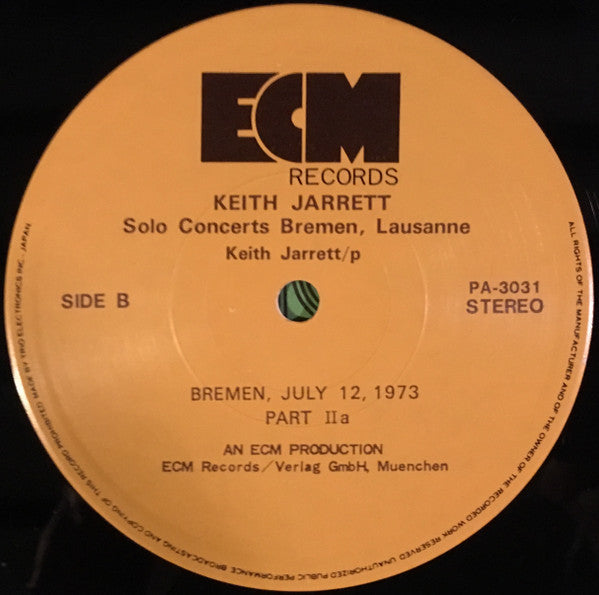 Solo Concerts: Bremen / Lausanne