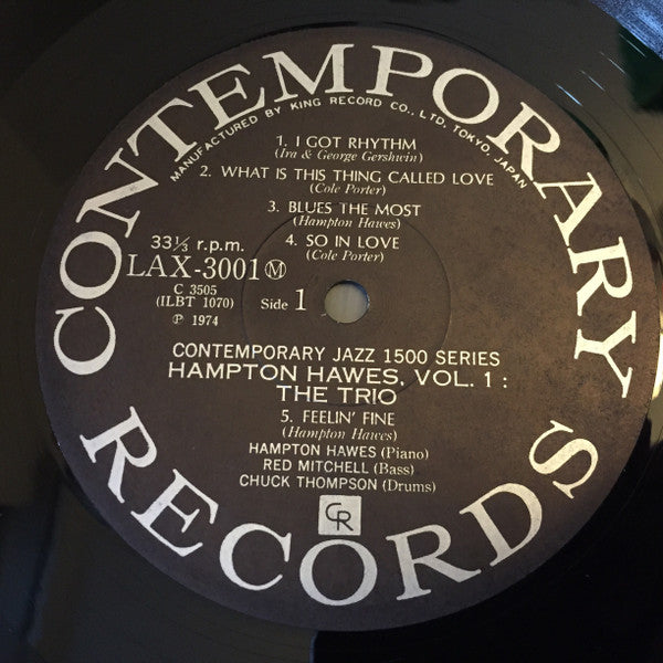 Hampton Hawes Trio, Vol. 1