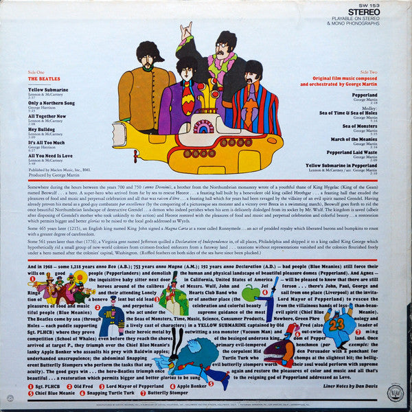 Release: Yellow Submarine-Vinyl-US-1975-SW-153, SW 153-7239488