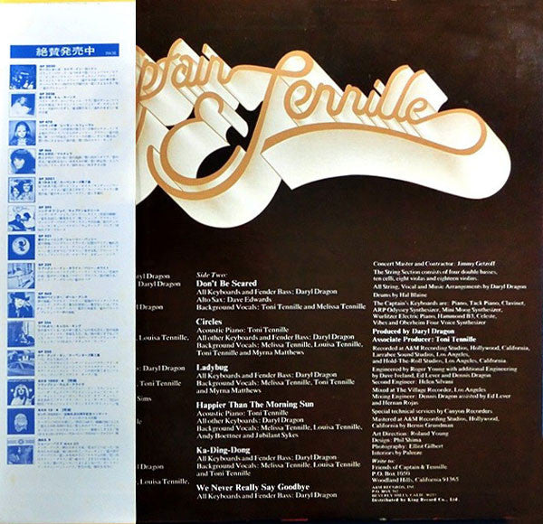 Master Release: Come In From The Rain by Captain And Tennille