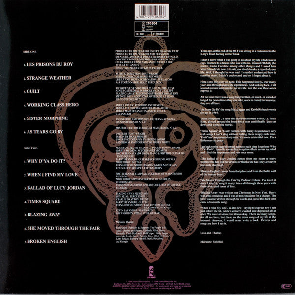 Master Release: Blazing Away by Marianne Faithfull