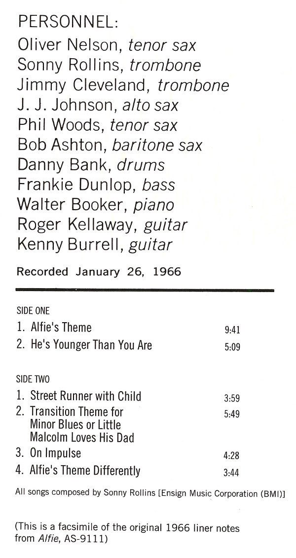 Original Music From The Score "Alfie"