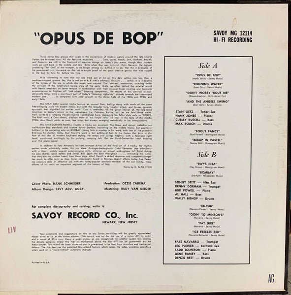 Opus De Bop