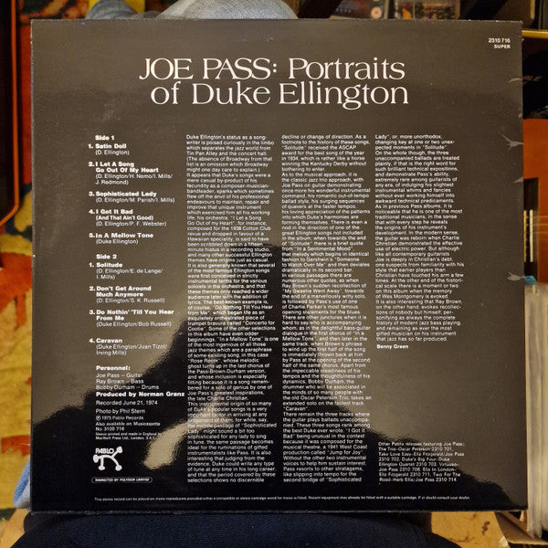 Release: Portraits Of Duke Ellington-Vinyl-UK-1975-2310 716-4419970