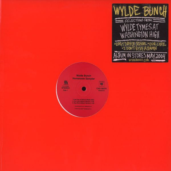 Release: Homeroom Sampler-Vinyl-US-2004-CAS 58374, CAS 58374-1902708