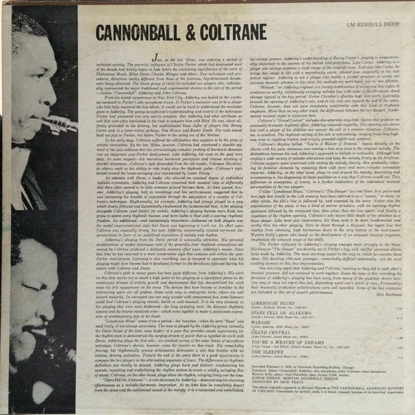 Cannonball & Coltrane